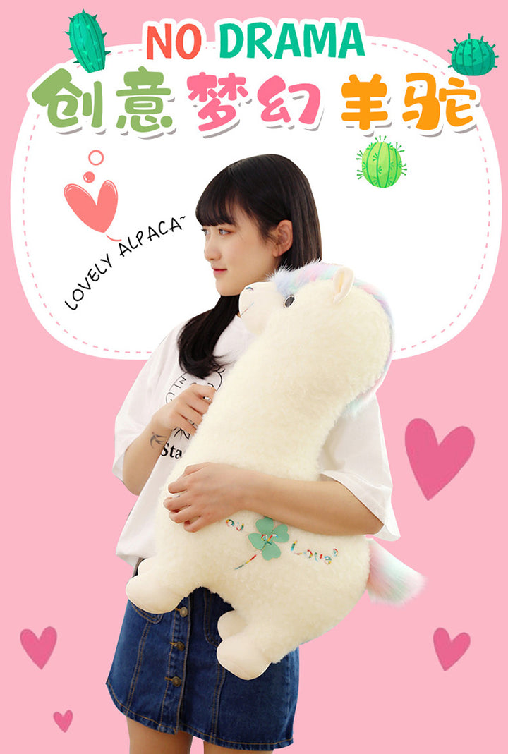 Plush Alpaca Pillow