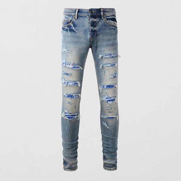 Men's Jeans Slim Blue Jeans With Small Feet - Super Amazing Store