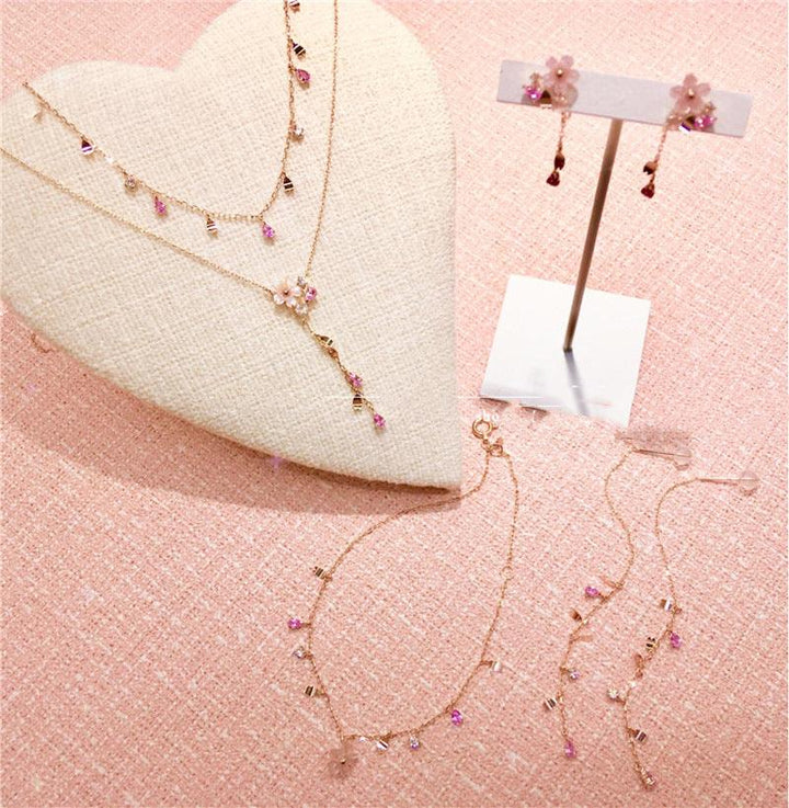 Pink Shell Flower Necklace - Super Amazing Store