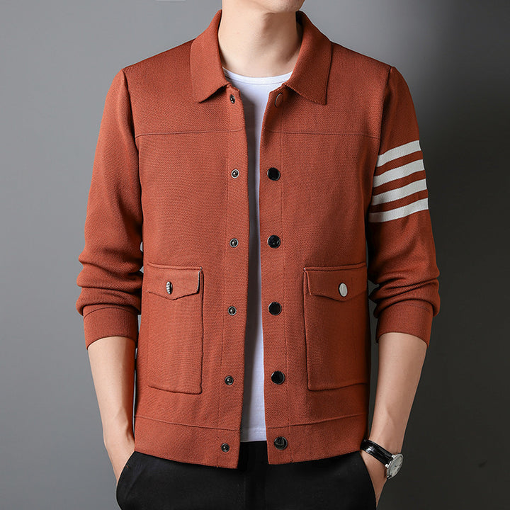 Men's Fashionable Jacket Knitwear Coat Q2