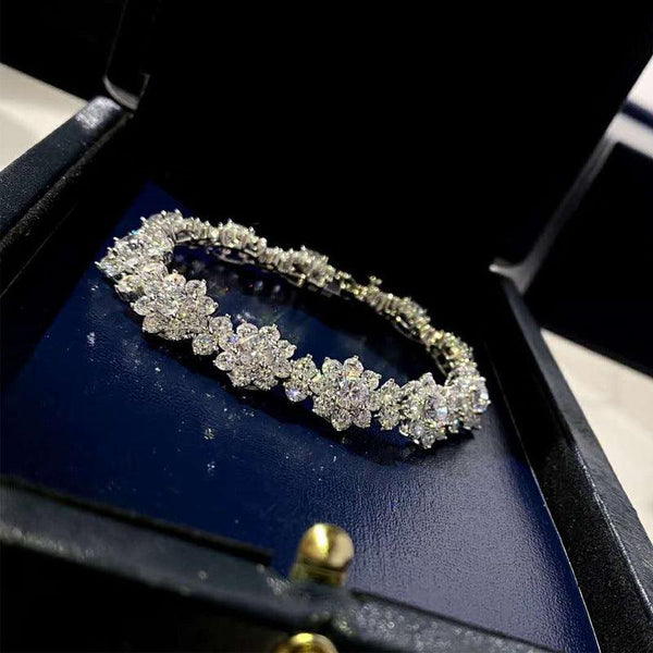 Women's Fashion Full Diamond Flower Bracelet - Super Amazing Store