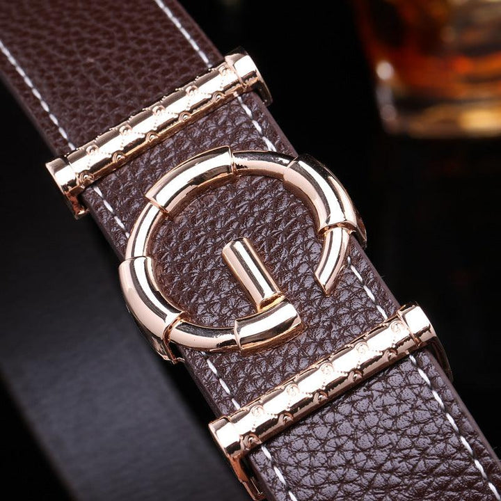 Ladies luxury belts cummerbunds for women G buckle Belt Genuine Leather belt Fashion genuine leather men belts buckle - Super Amazing Store