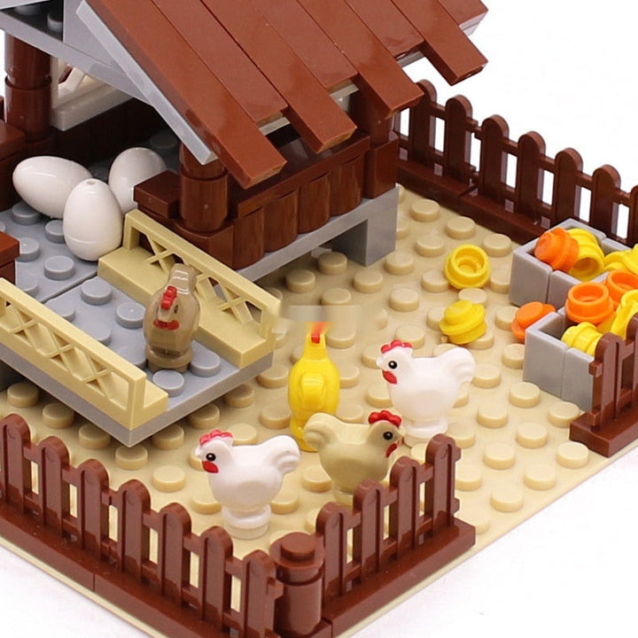 MOC Small Particle Building Blocks Animal Farm Scene Dispersion Accessories Suit Super Amazing Store