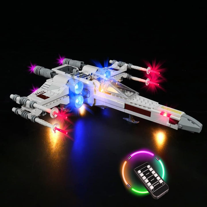 LED Lights Kit for Star Wars Luke Skywalker'S X-Wing Fighter, Lighting Set for Lego 75301 Starfighter, with Remote Control, New 2021(Lights Only)