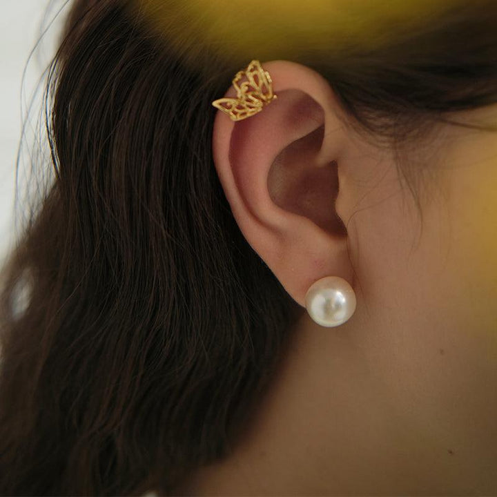 Women's Pearl Temperament Vintage Sterling Silver Butterfly Earrings - Super Amazing Store