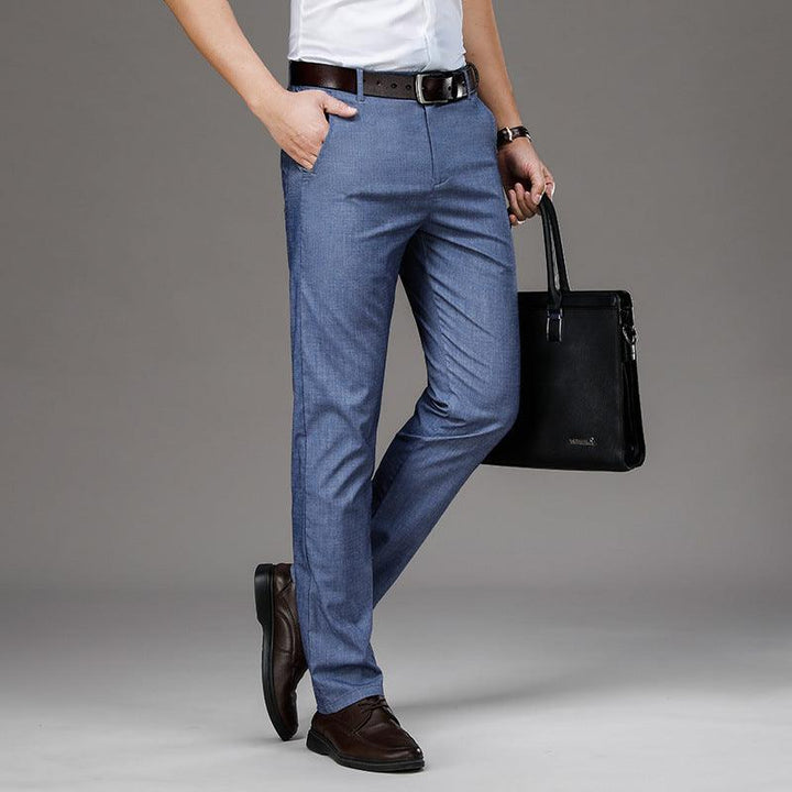 Tencel Straight Jeans Men'S Summer Thin Loose High Waist Middle-Aged Men'S Jeans - Super Amazing Store