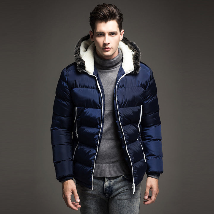 Winter Fashion Padded Coat Stitching Hood-Super Amazing Store