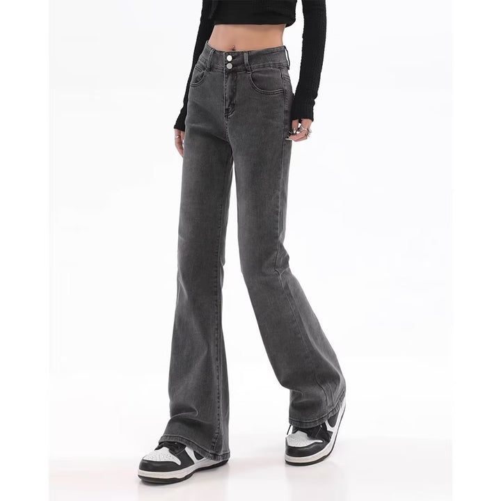 Retro American Slightly Flared Jeans Women - Super Amazing Store