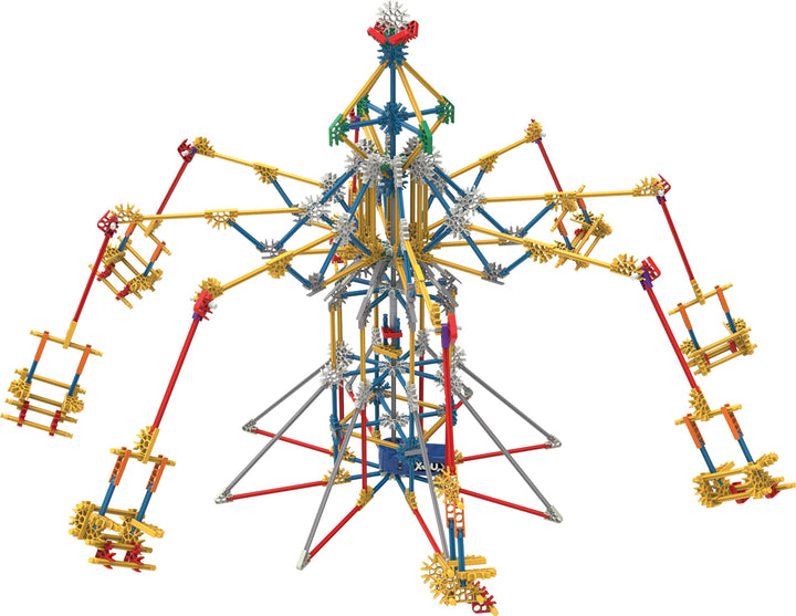 Thrill Rides - 3-In-1 Classic Amusement Park Building Set - 744 Pieces - Ages 9 Engineering Education Toy