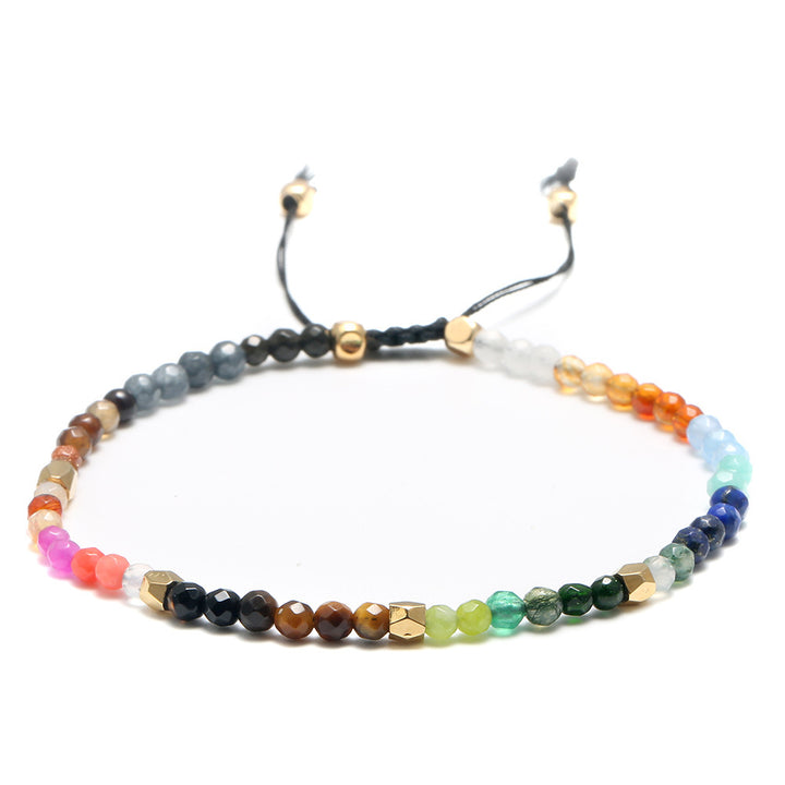 12 Constellations Seven Chakras Colored Stones Bracelet Q2