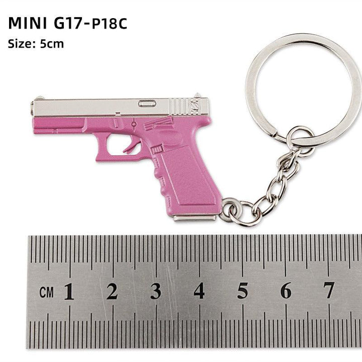 Alloy P92 Model G17 Sand Eagle Left Wheel Keychain - Super Amazing Store