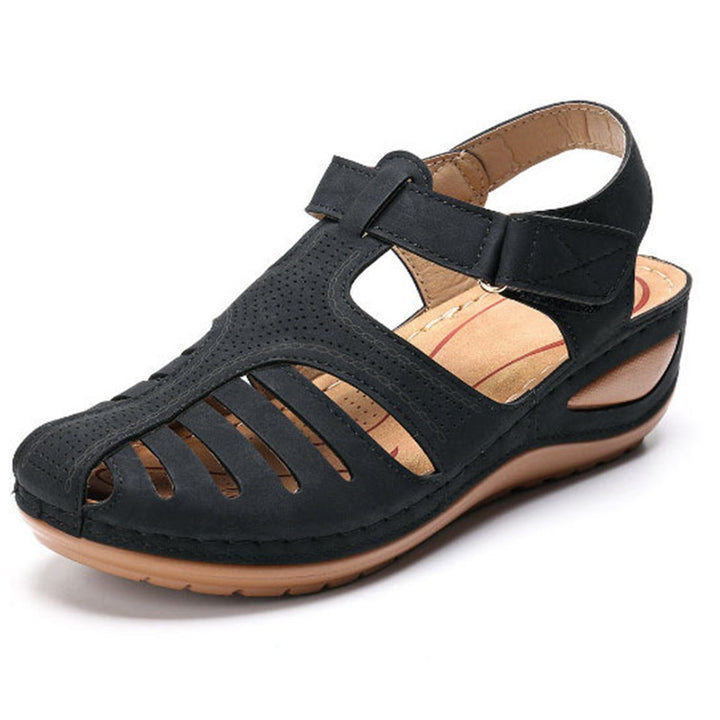 Retro Sandals Round Toe Wedge Sandals - Super Amazing Store