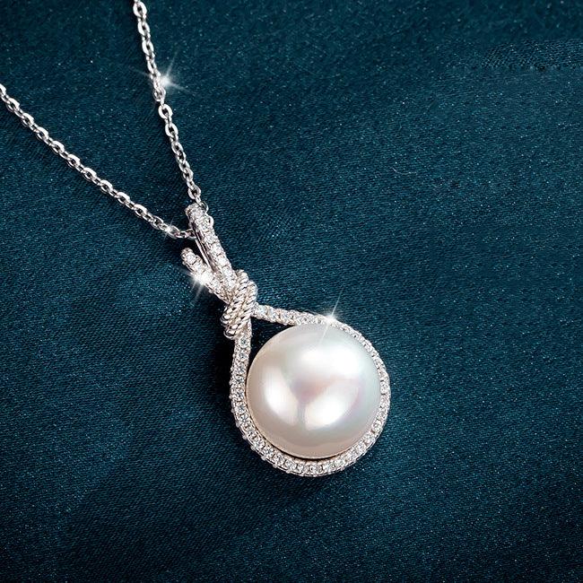 Elegant Natural Shell Pearls White Pearl Pendant Necklace - Super Amazing Store