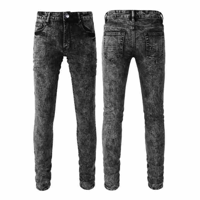 Men's Retro Fried Sand Craft Smoky Gray Stretch Slim Fit Skinny Jeans Super Amazing Store