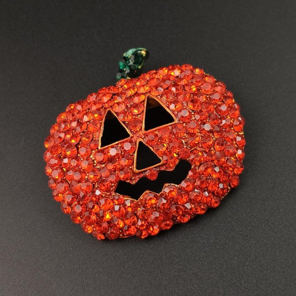 Halloween Spot Drill Red Christmas Pumpkin Brooch - Super Amazing Store