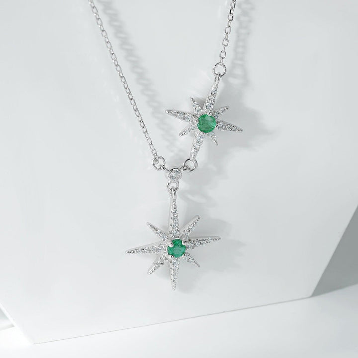 Fashion Trend Star Necklace Feminine Charcoal Chain S925 Silver - Super Amazing Store