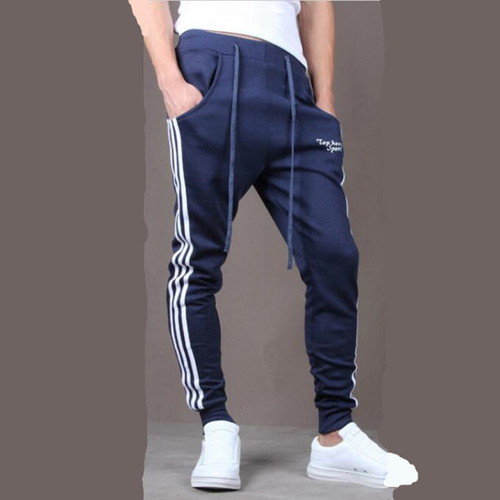 Side three bar student casual trousers-Super Amazing Store