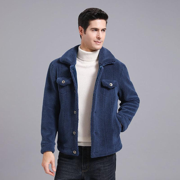 Grain Fleece Men Jacket Autumn And Winter New Style - Super Amazing Store