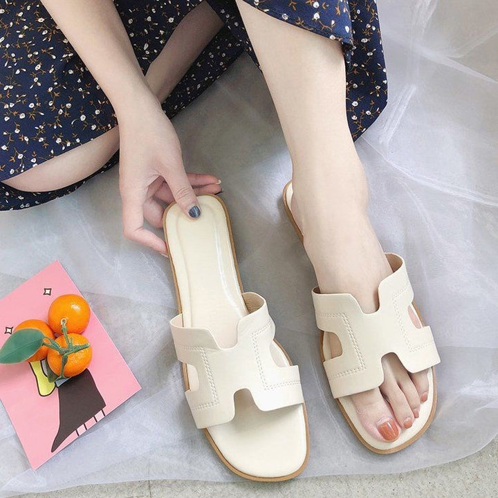 Bowknot flat sandals and slippers women - Super Amazing Store