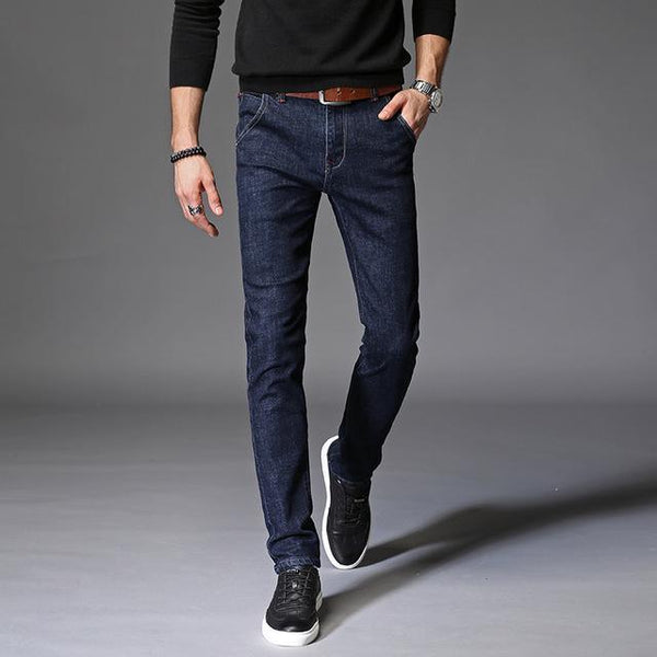 Elastic Dark Denim Jeans - Super Amazing Store