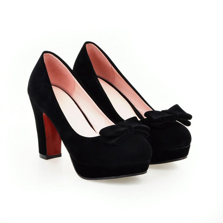 Platform Bow High Heels - Super Amazing Store