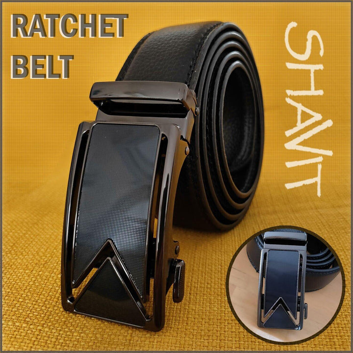 Microfiber Leather Mens Ratchet Belt Belts For Men Adjustable Automatic Buckle - Super Amazing Store