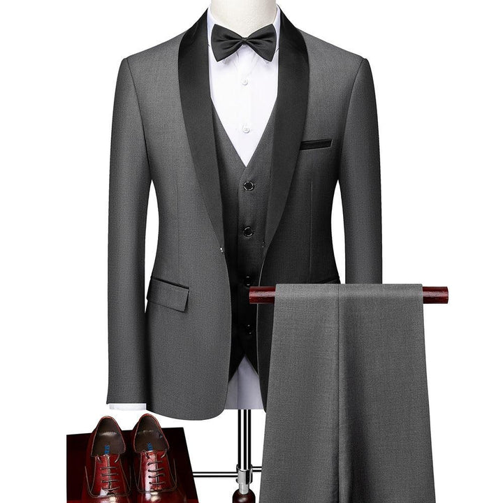 Business Casual Suits Men's Wedding Groom Dresses Pavilion Slim Fit - Super Amazing Store