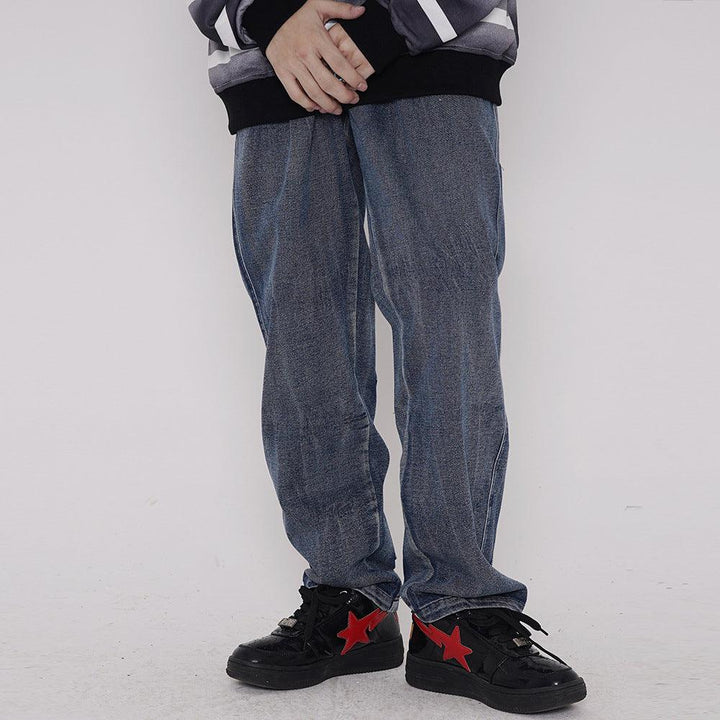 Smiley print jeans for men - Super Amazing Store