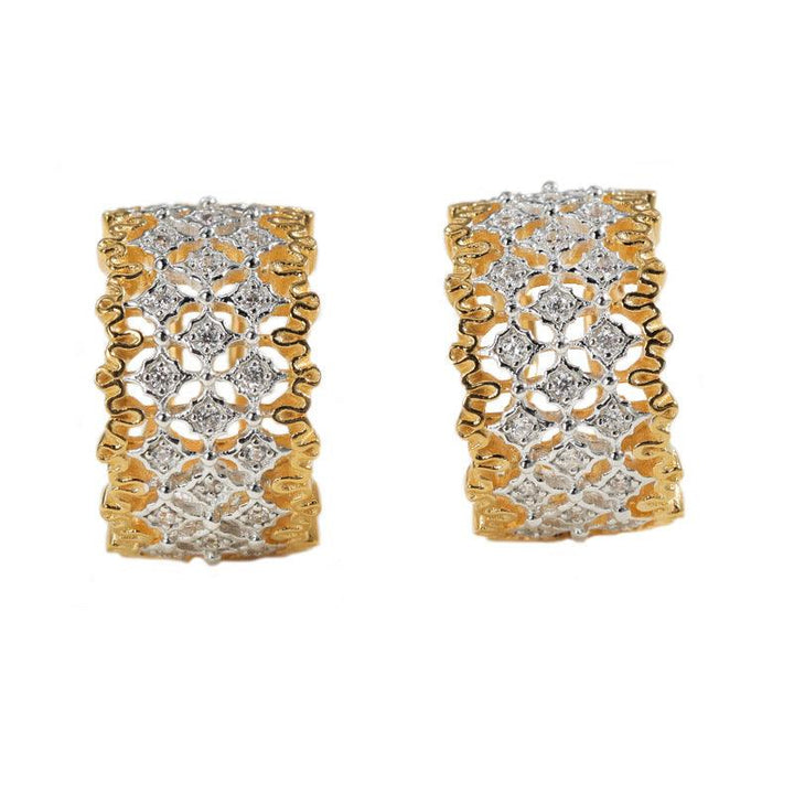 European And American Italian Craftsmanship Palace S925 Silver Earrings - Super Amazing Store