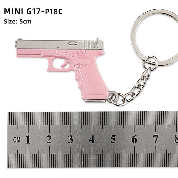 Alloy P92 Model G17 Sand Eagle Left Wheel Keychain - Super Amazing Store