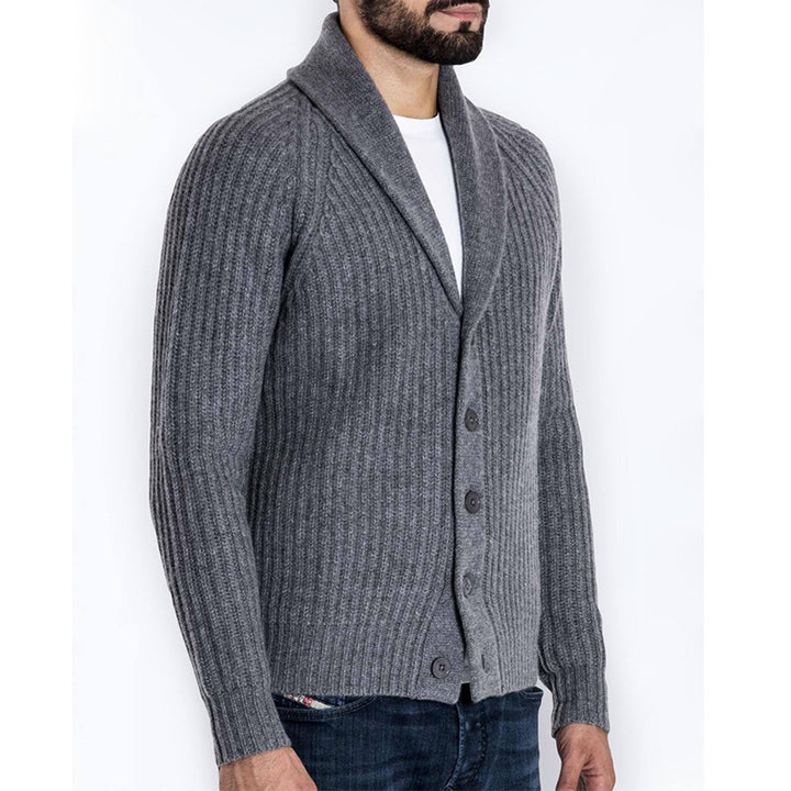 Long Sleeve Cardigan Men Knitted Sweater - Super Amazing Store