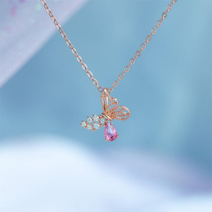 Women's Hollow Zircon Butterfly Necklace - Super Amazing Store