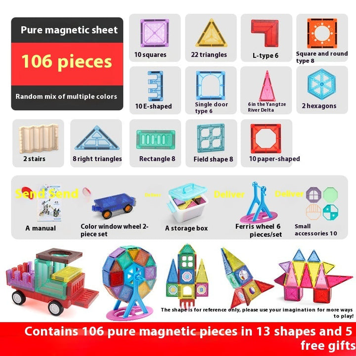 Magnetic Block Pipe Set Children's Puzzle Toy Super Amazing Store
