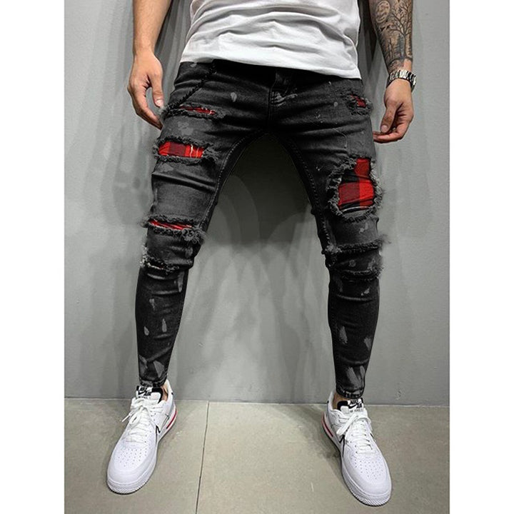 Men's paint jeans-Super Amazing Store