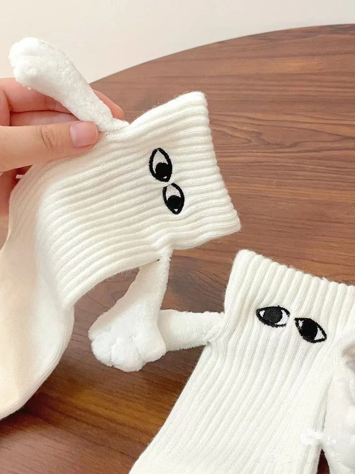 Magnetic Suction Hand In Hand Couple Socks Cartoon Lovely Breathable Comfortable Socks For Women Holding Hands Sock - Super Amazing Store