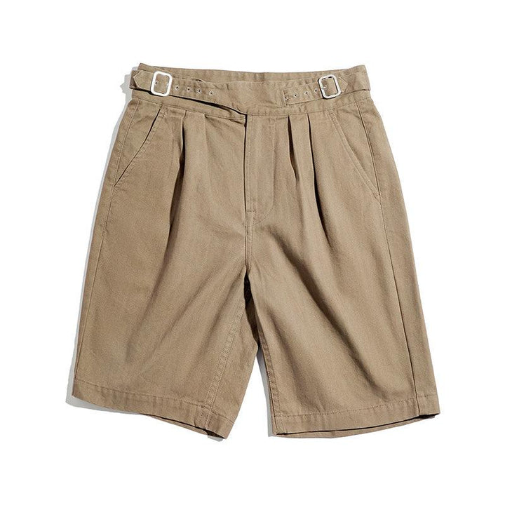 Maden Gurkha Shorts Pants Men Straight High Waist Short - Super Amazing Store