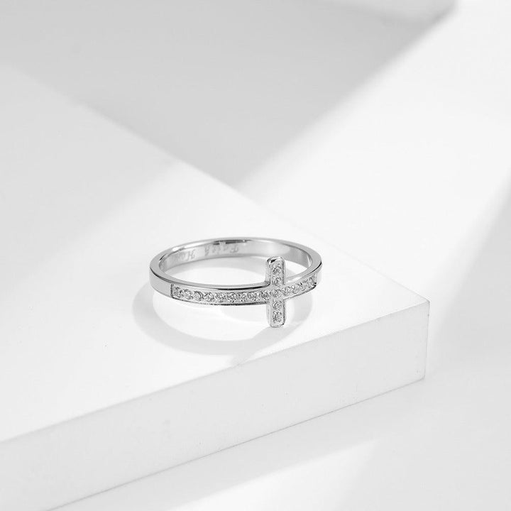 Women's Fashion Cross Diamond-studded Ring - Super Amazing Store