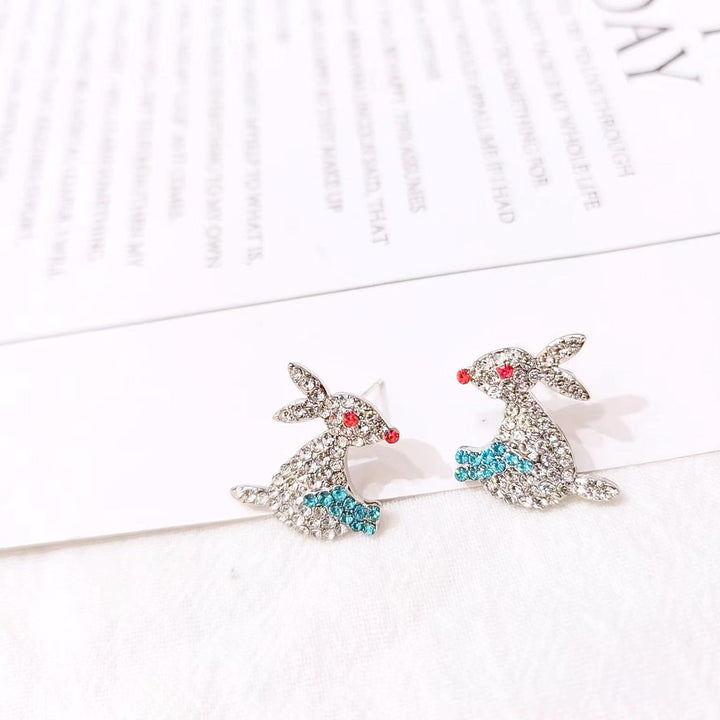 Cartoon Earrings Sterling Silver Needle Sweet - Super Amazing Store