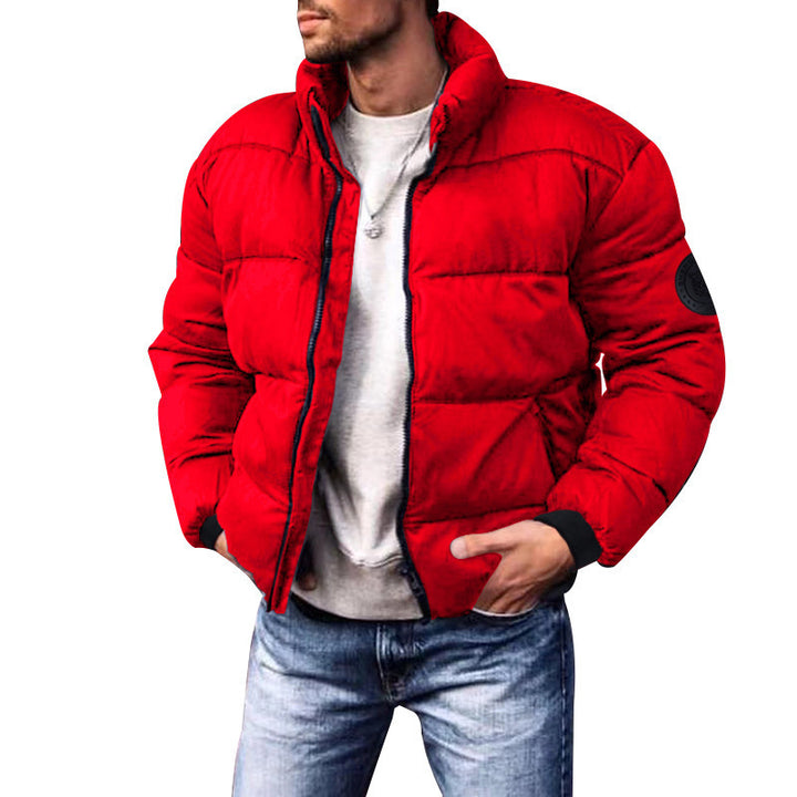 Coat Stand-up Collar Downcotton-padded Jacket Thickened Men's Cotton Jacket-Super Amazing Store