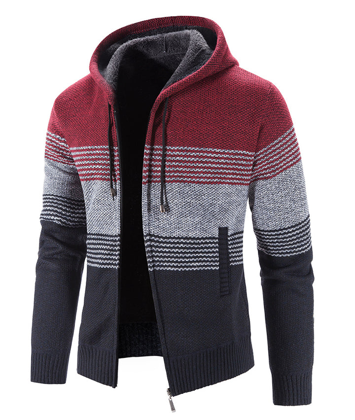 Hooded Fleece Thick Cardigan Sweater - Super Amazing Store