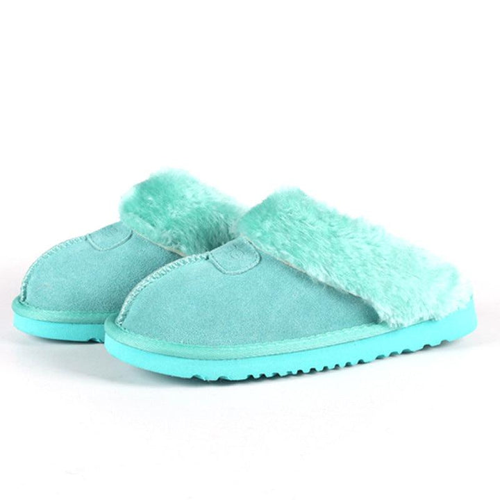 Men's And Women's Cowhide Toe Warm Slippers - Super Amazing Store