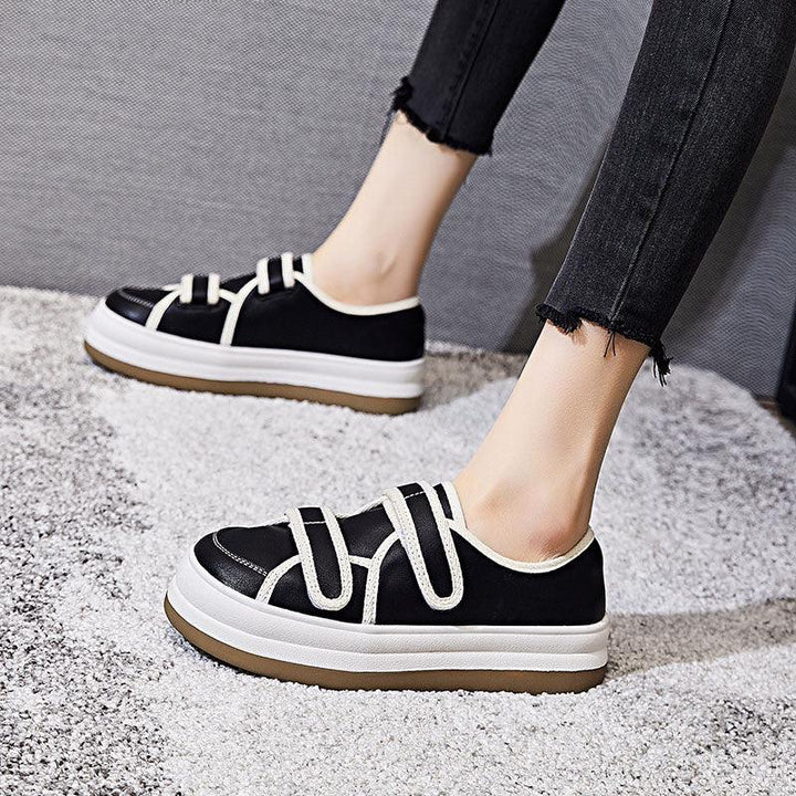 Women's Comfortable Round Toe Thick Sole Velcro Shoes - Super Amazing Store