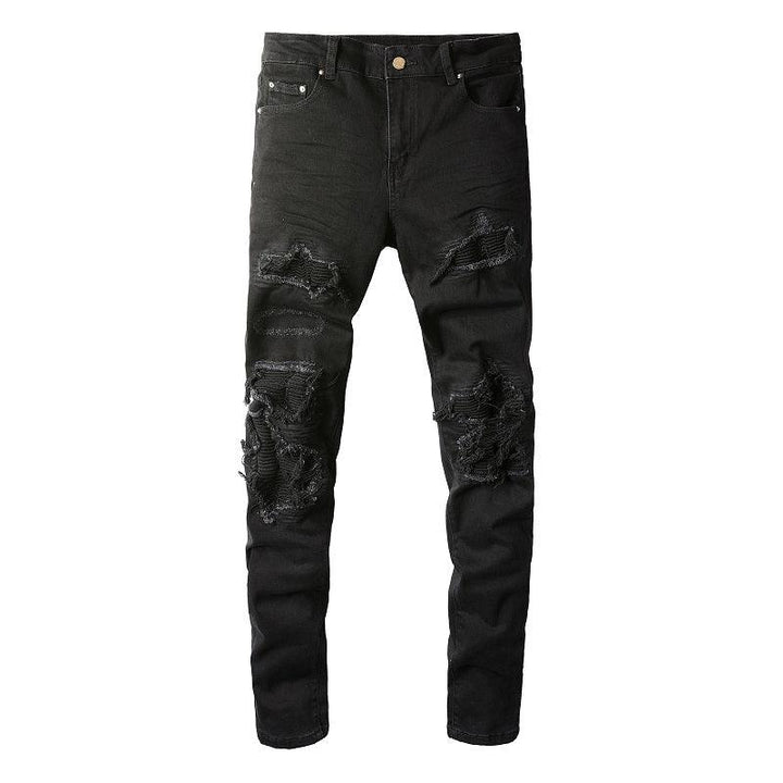 Men's jeans black hole - Super Amazing Store