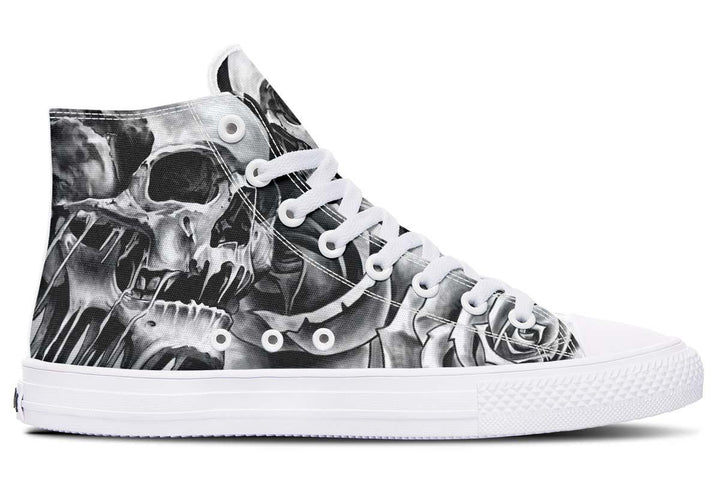 Printed Couple High-top Canvas Shoes - Super Amazing Store