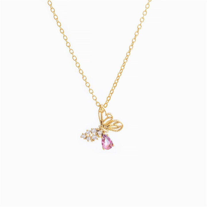 Women's Hollow Zircon Butterfly Necklace - Super Amazing Store