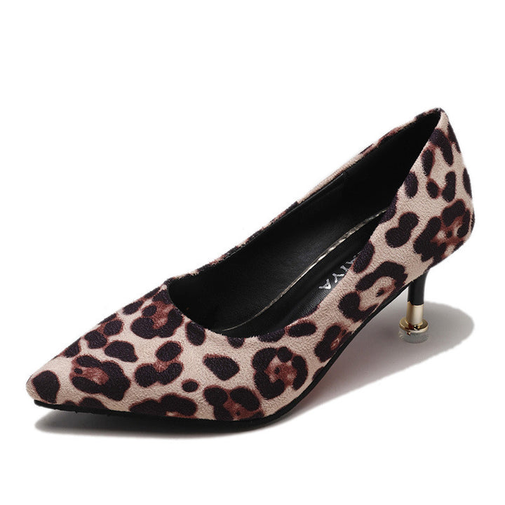 Pointed Leopard Heels - Super Amazing Store