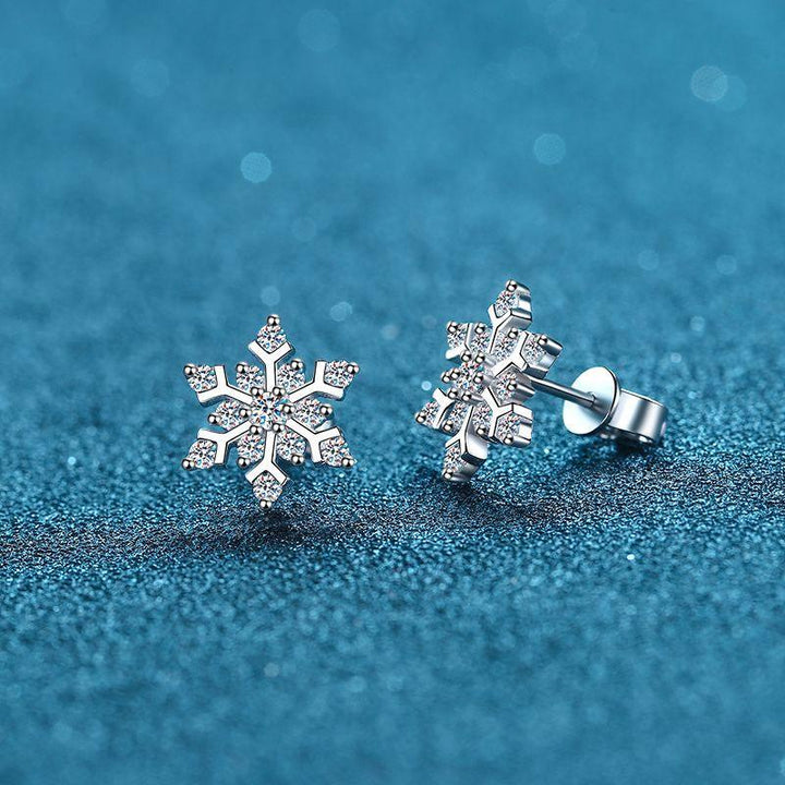 Women's Sterling Silver Snowflake Premium Earrings - Super Amazing Store