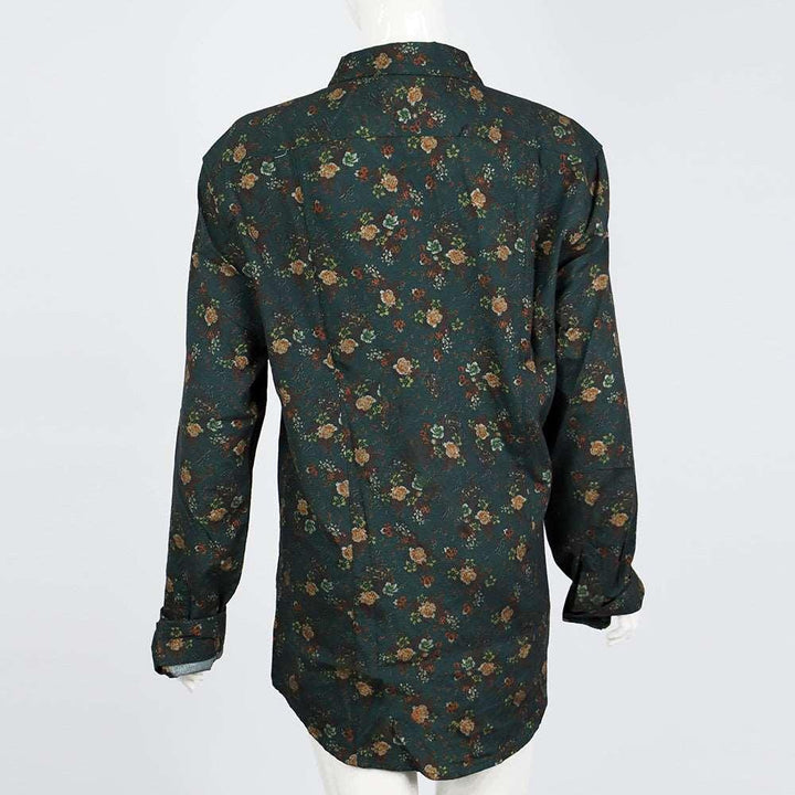 2021 New Fashion Casual Men Shirt Long Sleeve Europe Style Slim Fit Shirt Men High Quality Cotton Floral Shirts Mens Clothes - Super Amazing Store