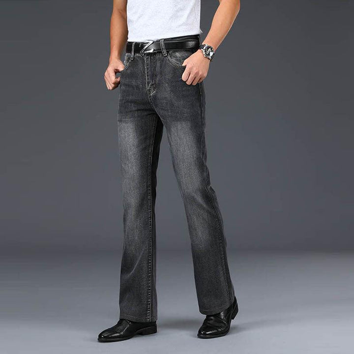 Men's Flared Long Loose Fit Jeans - Super Amazing Store