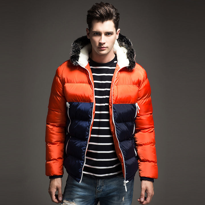 Winter Fashion Padded Coat Stitching Hood-Super Amazing Store